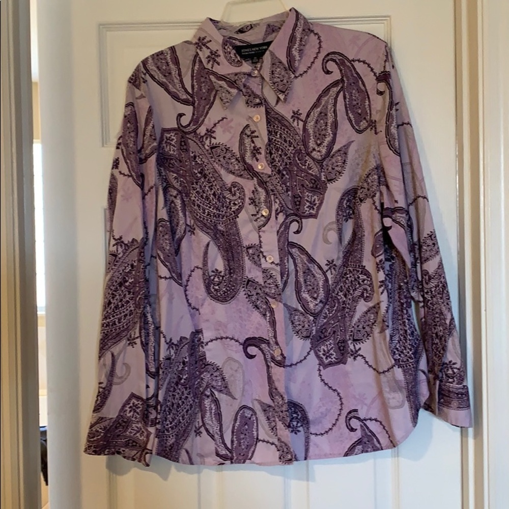 Jones New York plus size button down shirt